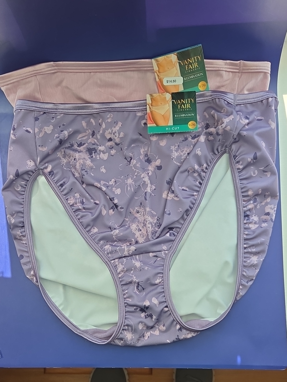Vanity Fair Illumination Hi-Cut Panties Set Of 2 Size 9 XXL